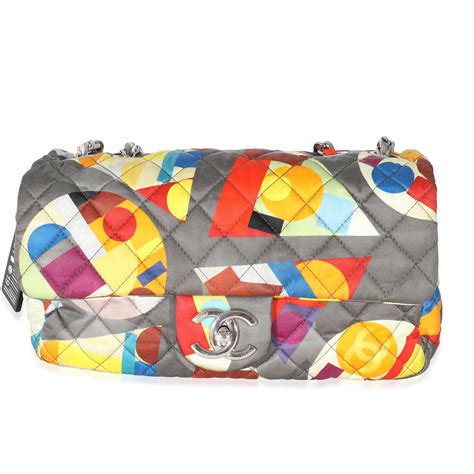 chanel coco color flap printed nylon|CHANEL Nylon Printed Medium Coco Color Flap Multicolor .